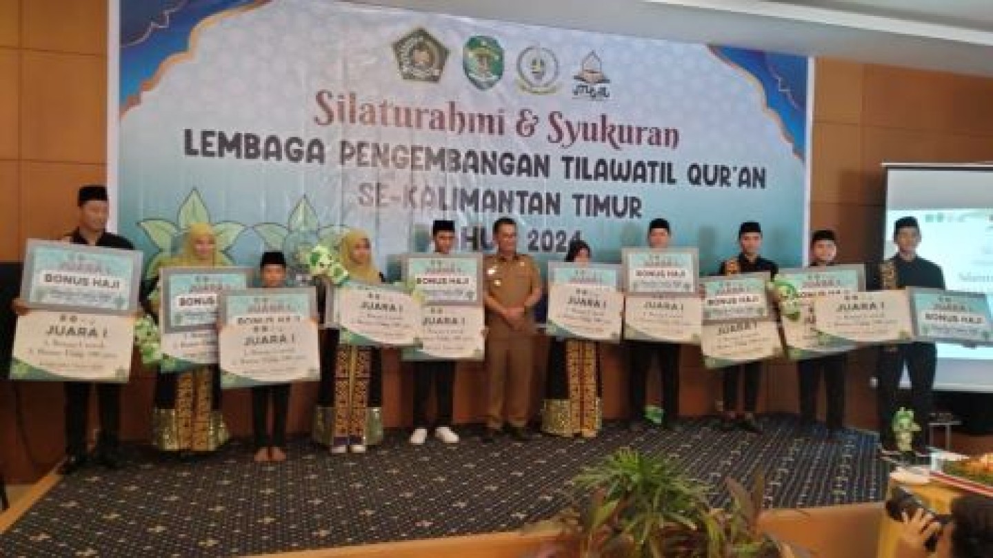 Bonus Juara MTQN XXX Dibagikan.  Pj  Gubernur: Kunci Sukses, Pembinaan