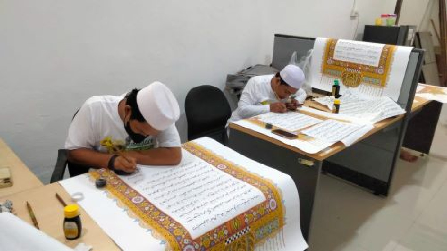 19 Kaligrafer Kaltim Selesaikan  Penulisan Mushaf Nusantara